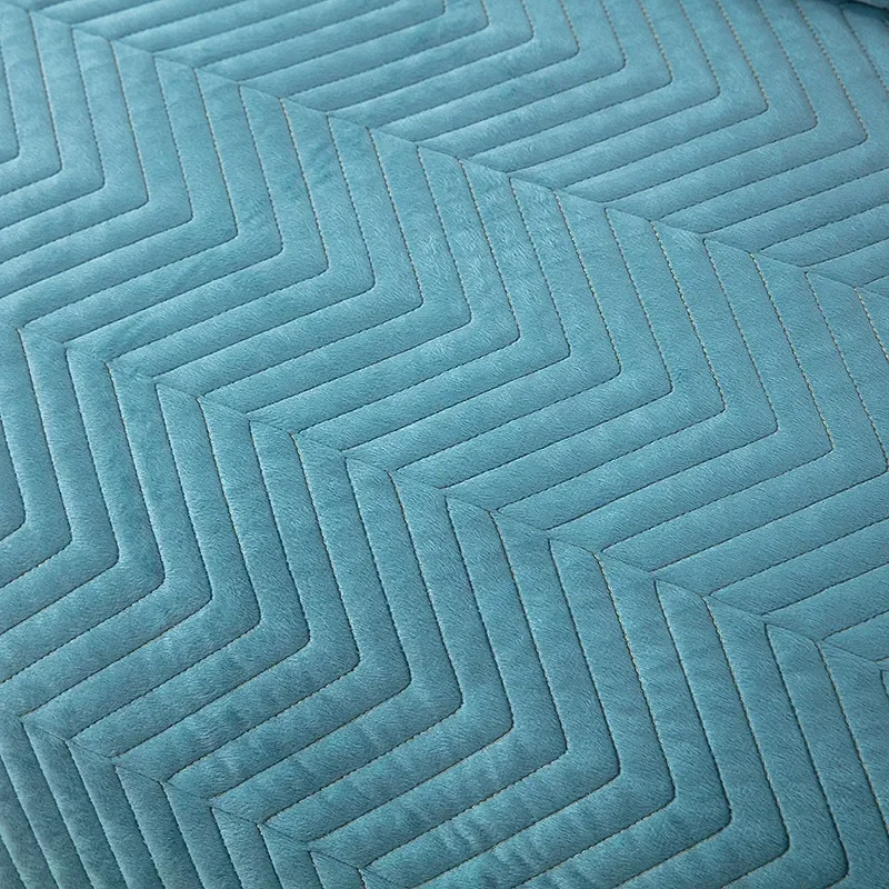 Colcha Dupla Face Splicing, moderna tampa da cama, cobertor de linho acolchoado, lençol colcha, lençóis xadrez, colchas high-end