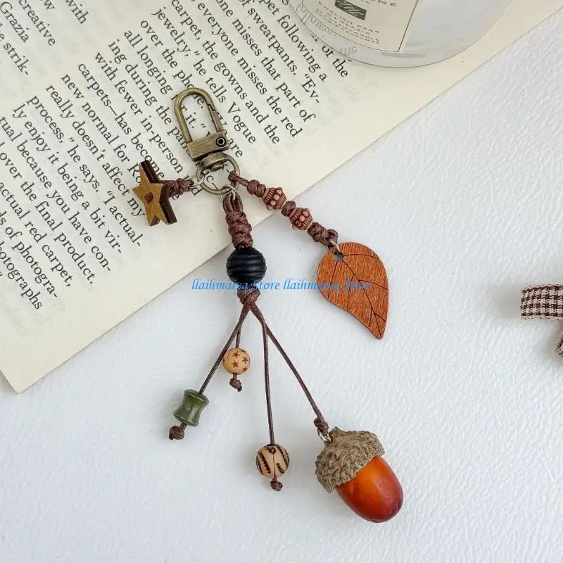 573B Fashionable Themed Artificial Fruit Keychain Unique Handbag Ornament Bag Pendant Stylish Keyring For Different Ages