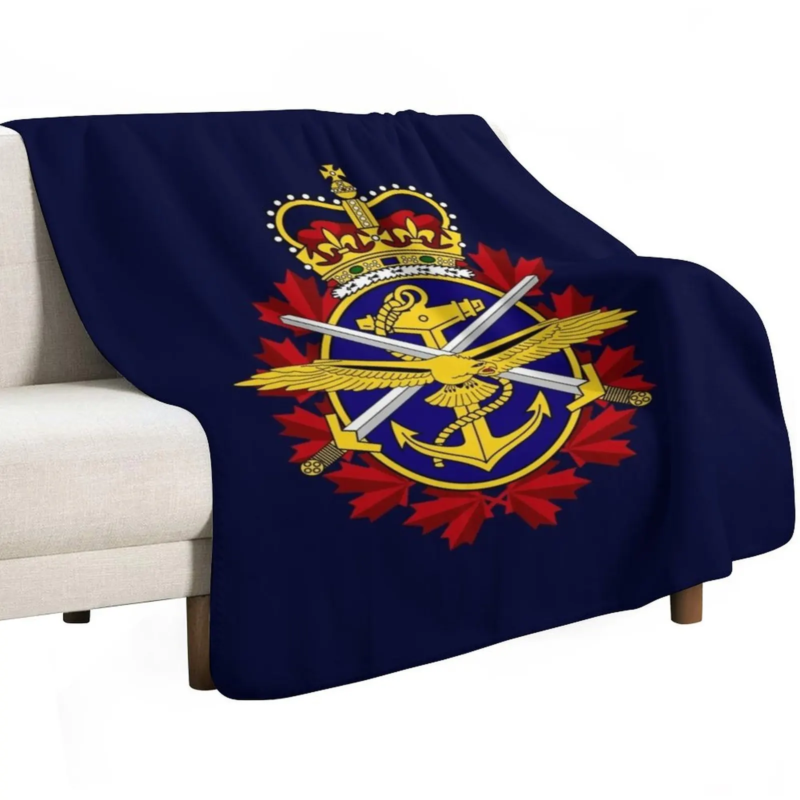 The Canadian Forces, Canadian Army Throw Blanket Bed covers Large Fashion Sofas manga wednesday Blankets