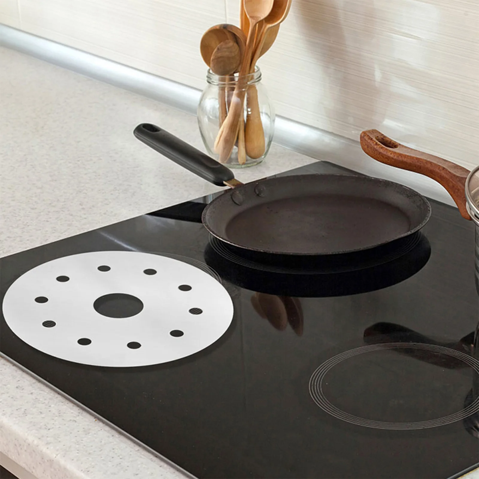 

Stainless Steel Heat Conduction Plate Induction Cooktop Adapter Disc Thermal Guide For Cookware Kitchen Gadget Household