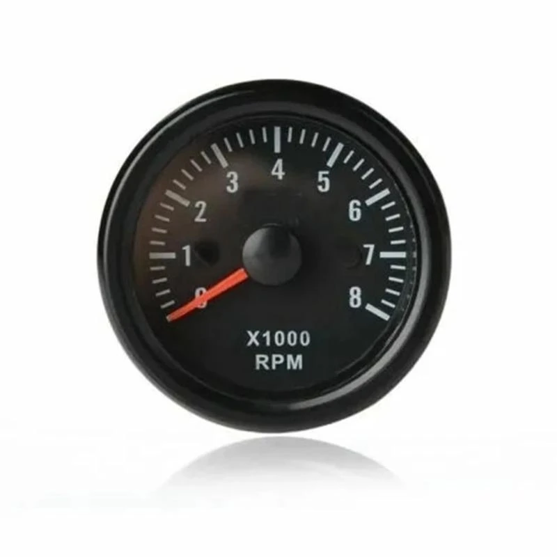 

52mm Universal RPM Electrical Tachometer Gauge For 2 3 4 5 6 8 Cylinder Gas Engines With LED Backlight Waterproof Design