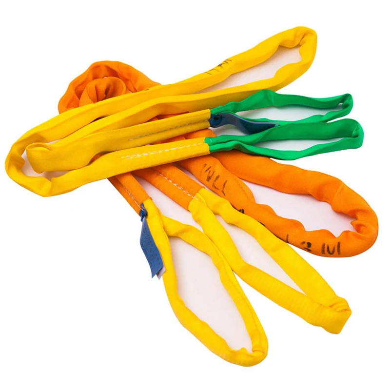 

High Quality 3000KG OEM Length Round Sling 1-150 Ton Heavy Duty Round Shape Soft Round Endless Polyester Lifting Webbing Sling