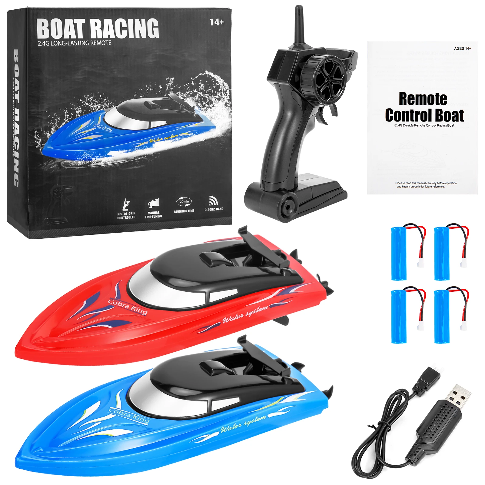 2 Pack Rc Boat Remo… - image
