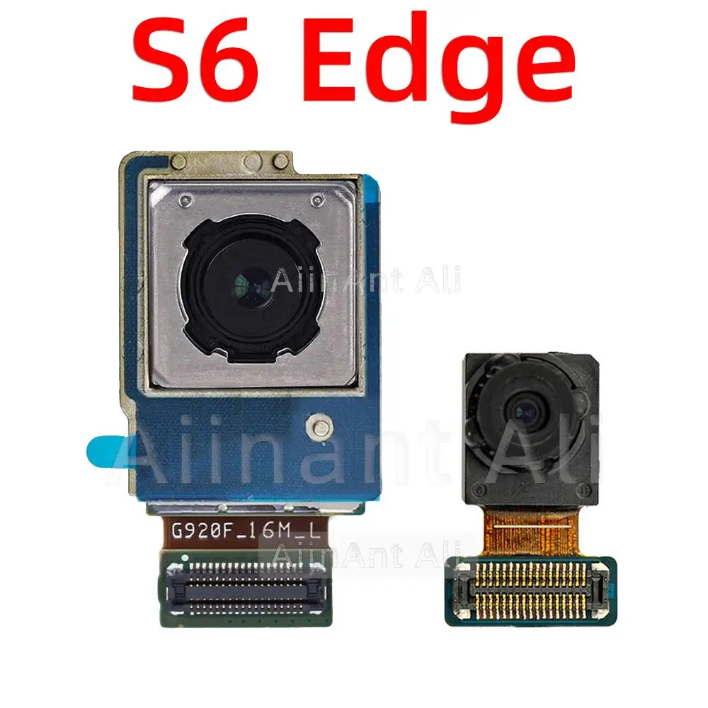 AiinAnt Back / Front Camera For Samsung Galaxy S6 S7 Edge Plus G920F G925F G928F G930F G935F Rear Back Main Camera Flex Cable