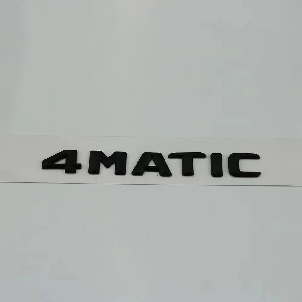 For Mercedes Benz A B C E G S ML SL CL GLA CLA Class AMG 4MATIC 4 MATIC Trunk Chrome Matte Black Letters Emblem Badge sticker