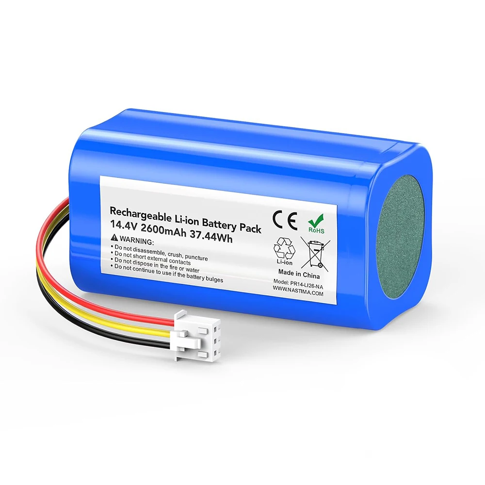 14.4V 2600mAh Replacement Battery for Proscenic 800T/820T/820S/830T/PR-800T/PR-820T, for LIECTROUX C30B XR500 E30 vacuum cleaner