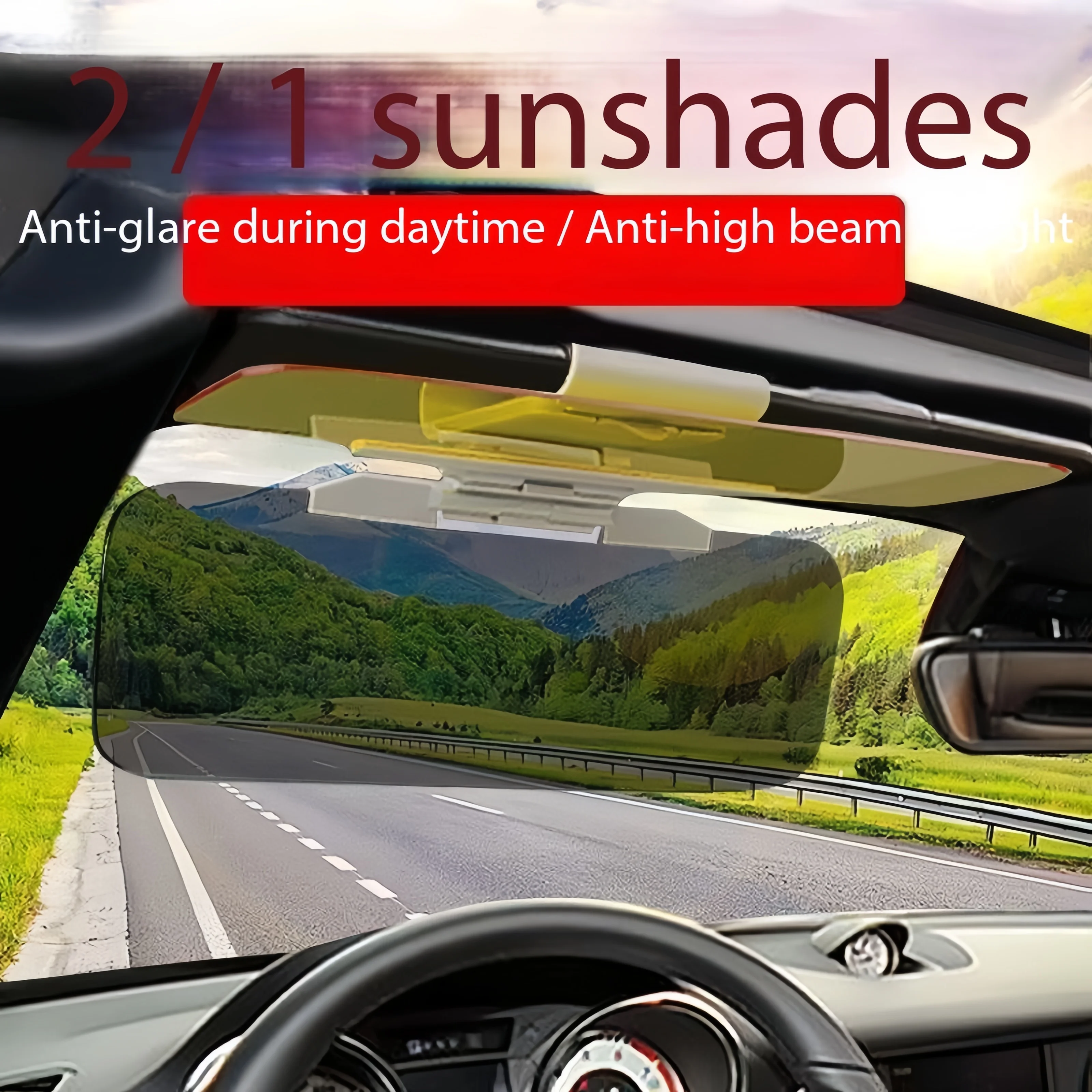 1pcs Car anti strong light sunshade day and night dual-use anti glare car goggles night driving anti high beam artifact