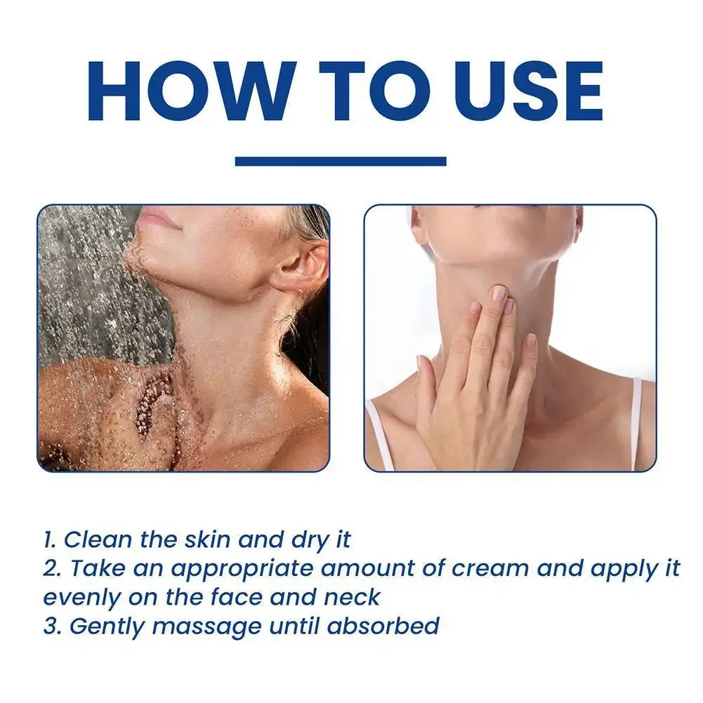 Hydrolyzed Collagen Neck Cream Face Lifting Firming Lightening Smoothing Care Lotion Moisturizer Neck Rejuvenation Cream image 4