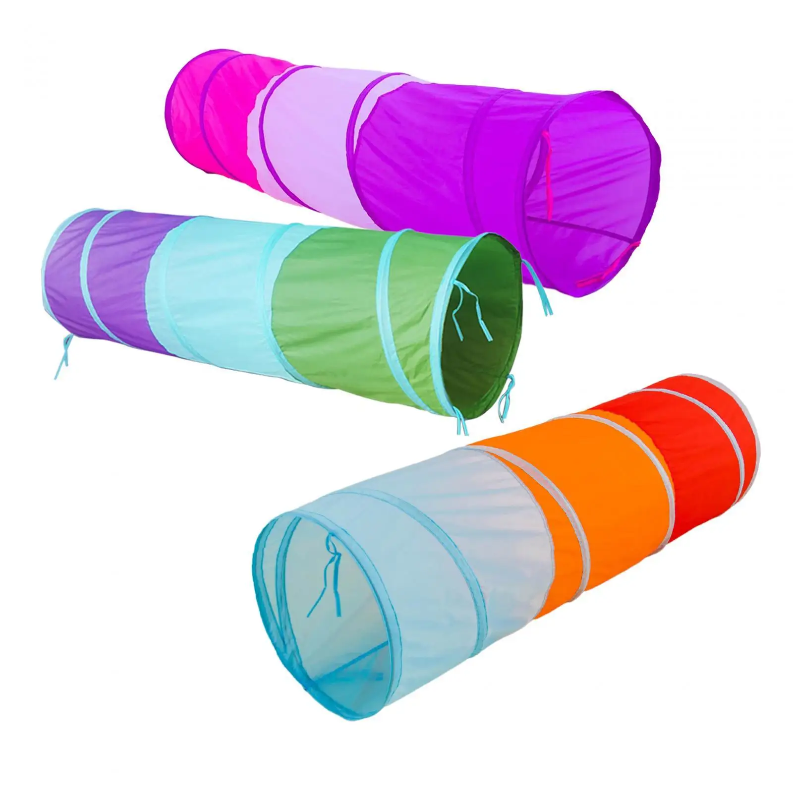 Tunnel pliable portable pour enfants, jouets colorés, salon