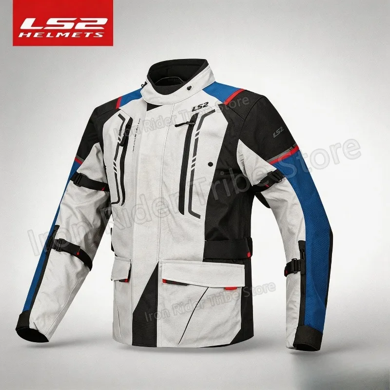 LS2 MJ147 Motorcycle Rally Suit for Men Waterproof Anti Fall Adventure Touring Motorbike Riding Jacket Chaqueta de Moto