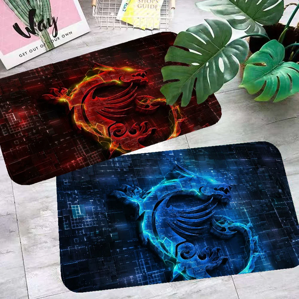 

Custom Skin MSI Dragon Logo Kitchen Mat Cheaper Anti-slip Modern Living Room Balcony Printed Modern Home Decor