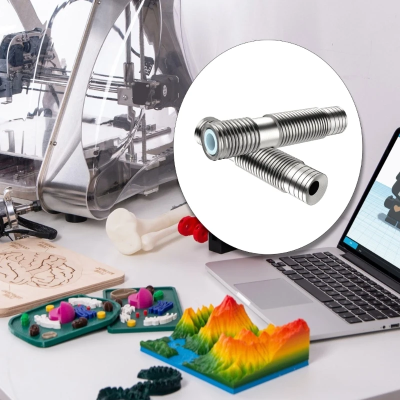 20CB 3D プリンタヒートブレイクステンレス鋼のどアップグレードされた 3D プリンタ部品 KP3S/KP3SPro/KP3SProS1