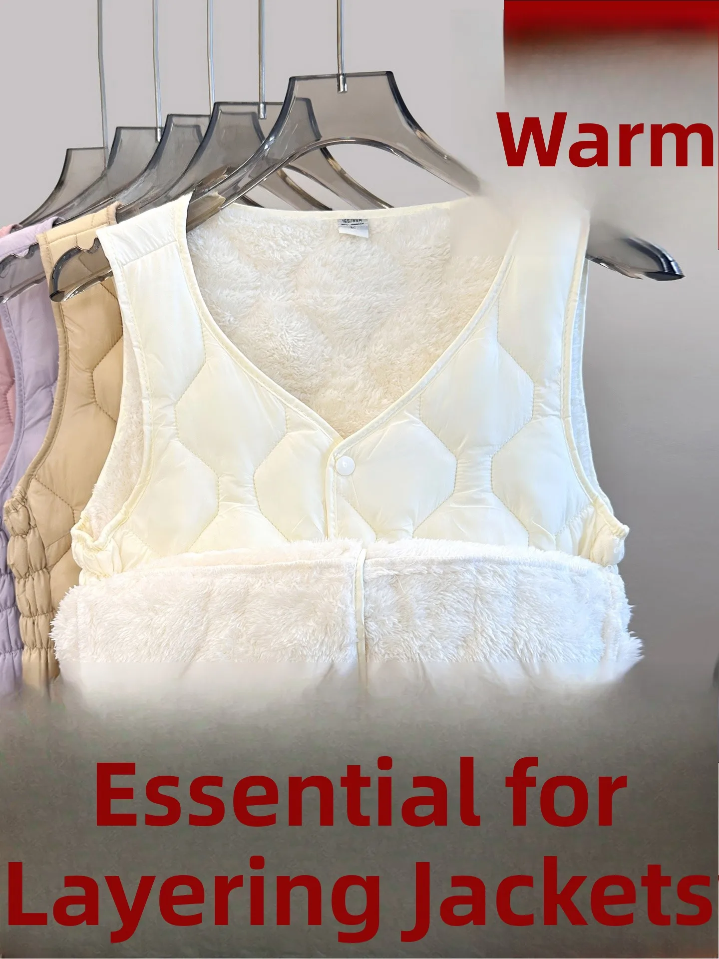 

Женская утепленная флисовая жилетка с поддержкой талии, термобелье с V-образным вырезом, стандартной длины, с высоким показателем теплосбережения