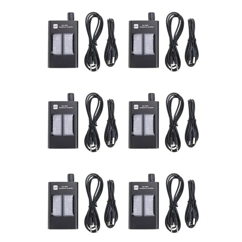 【CYBER MONDAY】6X Class-A 16-300 Ohm Hifi Headphone Earphone Amplifier 3.5Mm Jack Aux Portable Adjustable Audio Amp
