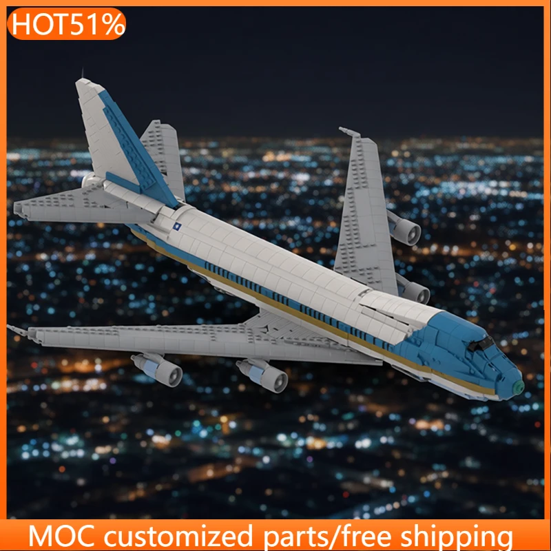 

2023 PCS Plane Bricks 10360 Air Force One MOC Customize Modular Building Block Design Kids Creative DIY Boys Toy Christmas Gift