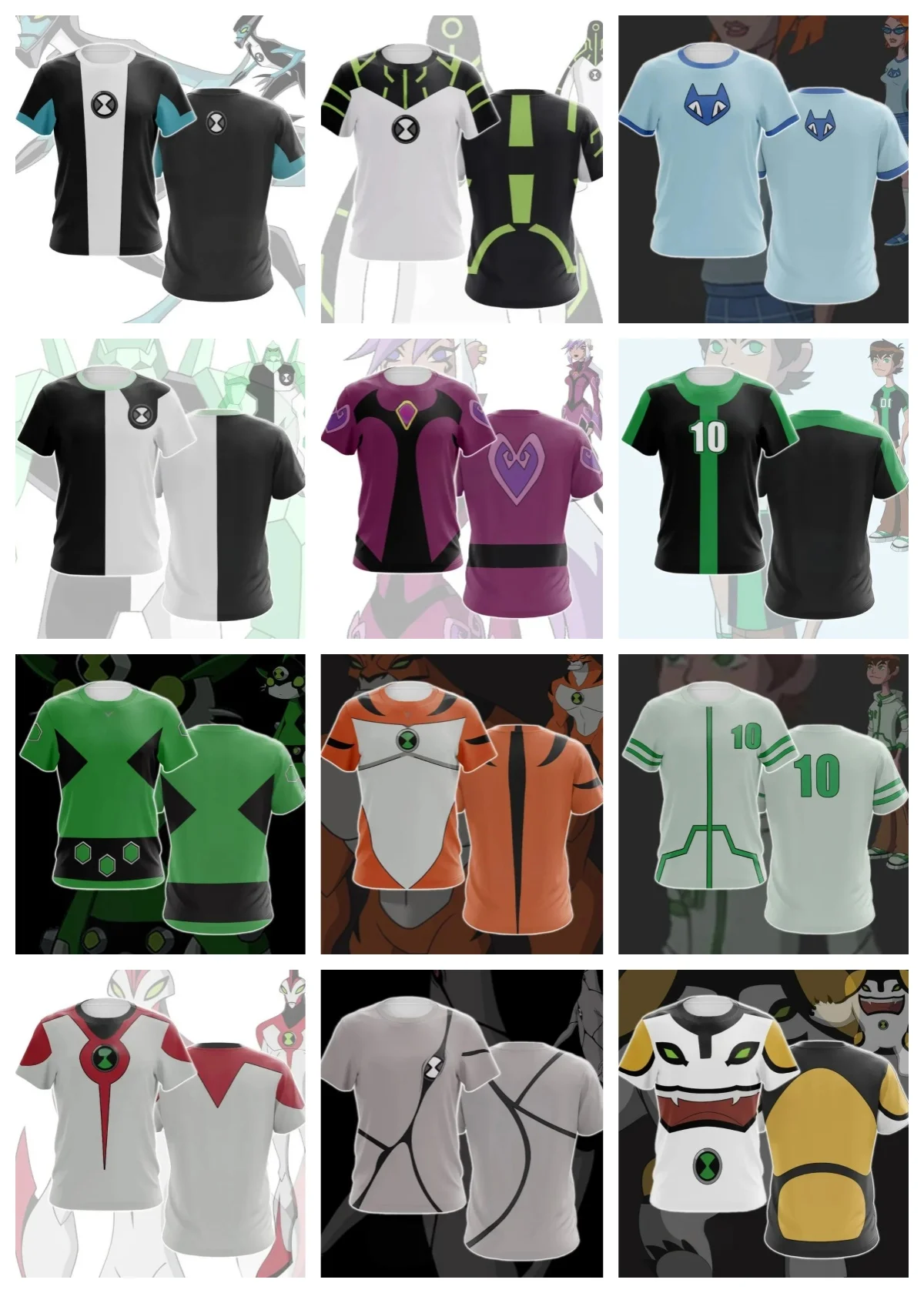 

Summer Hot Selling Anime in Japan, Ben10 3D Printed Youth 3D Printed T-shirt, Fashionable, Casual, Breathable, Quick Drying Top
