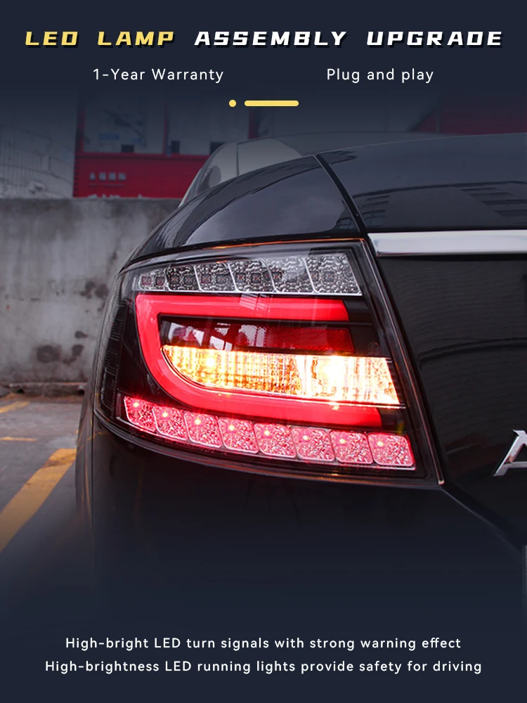Car Styling For Audi A6L 2005-2008 LED Taillight 2008 Upgrade Newest Design DRL Projector Lens Signal Lamp Tools Accessories