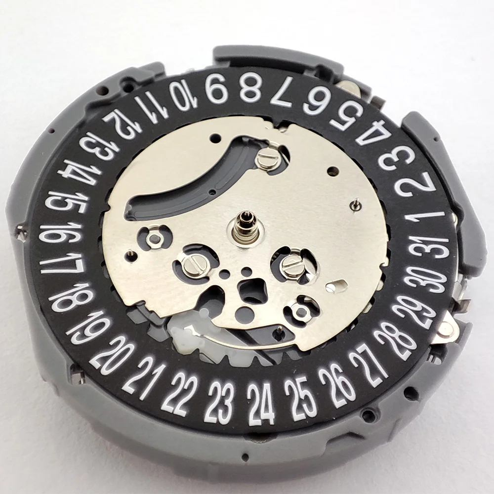 VK63A Movement Quartz Watch Date Chronograph Watch Movement For VK Series VK63/VK63A Watch Black Single Calend At 6 O'clock Date