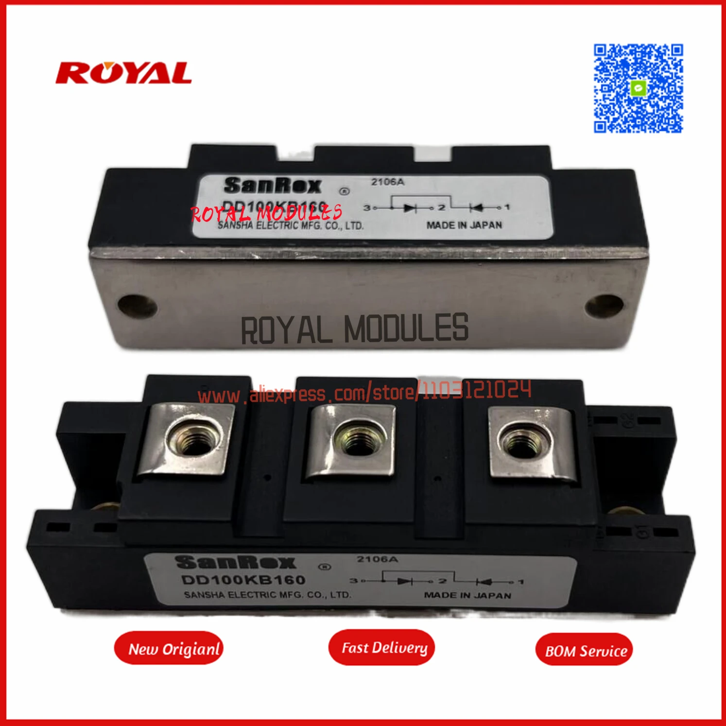 DD100KB160 Module Module DD30KB120 DD30KB160 DD60KB120 DD60KB160 Module modul baru