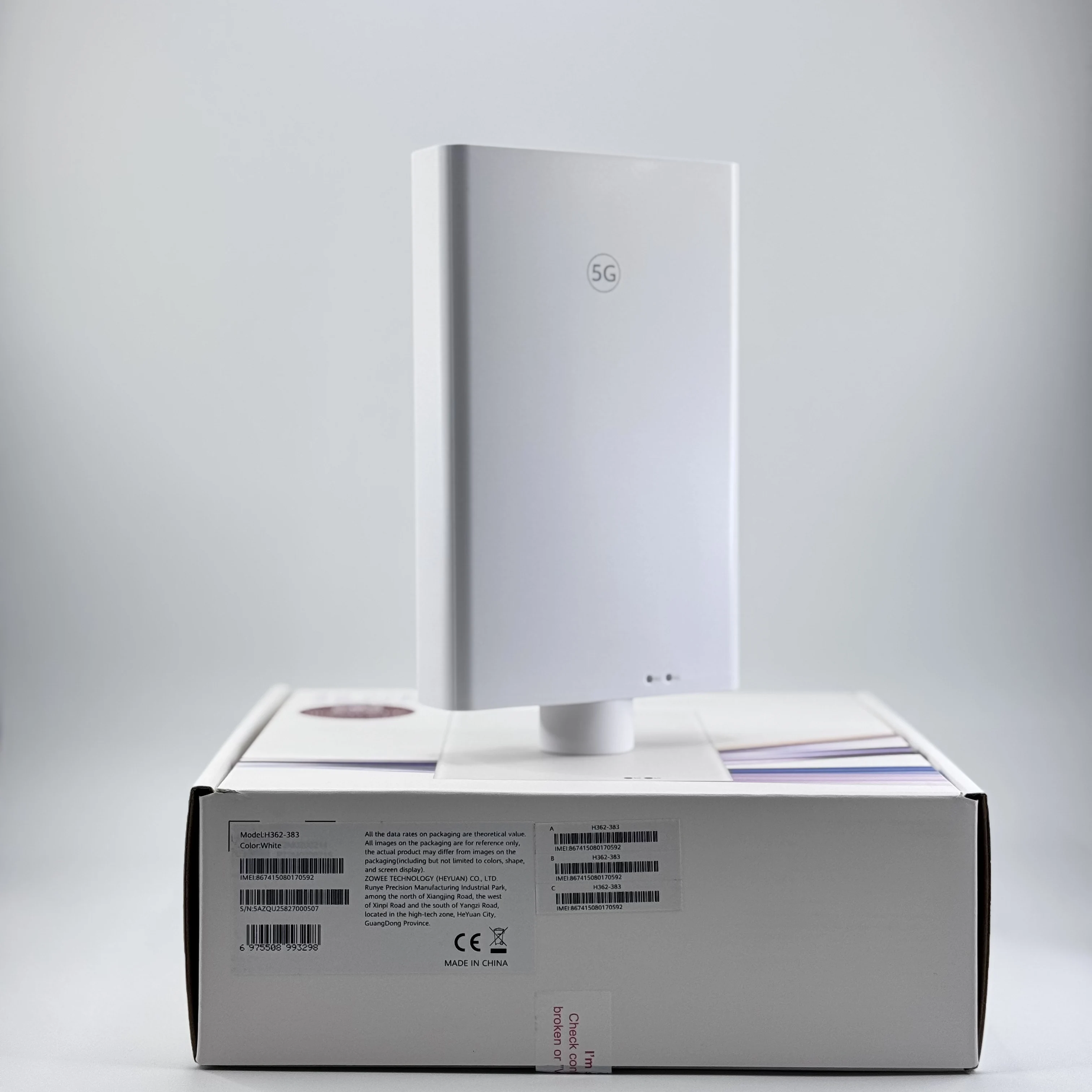 Unlocked HUAWEI 5G CPE Max6 H362-383 5G Modem WiFi 2.4Ghz Router 5.4 Gbps 11Dbi