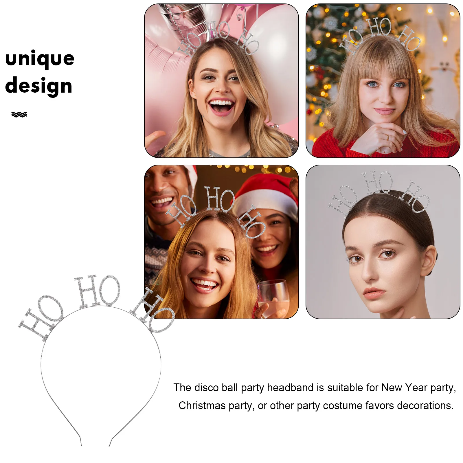 

Charming Christmas Headb s Sparkly Xmas Hair Accessories Lightweight Alloy Decorative Girls Crystal Photo Prop Christmas Party