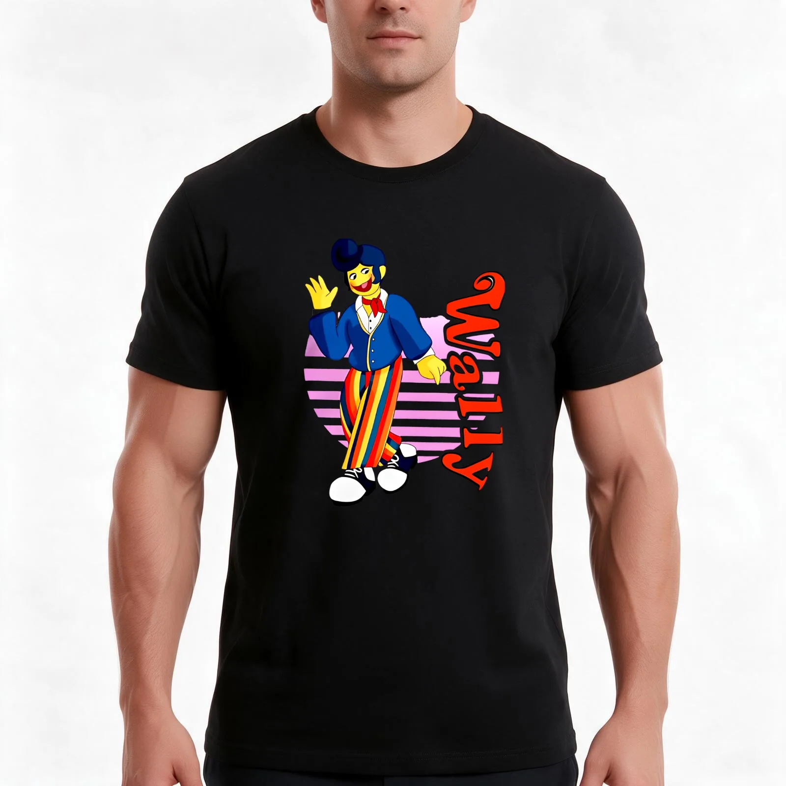 Wally Darling T-Shirt, Summer Casual Cotton Tee, Oversized Streetwear Tops, Vintage Graphic Print, Loose Fit Short Sleeve