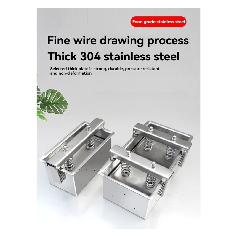 

AC23-кухня, приготовленное мясо, замороженный рулет из говядины, формовочный инструмент из нержавеющей стали, 1 кг, ящик для инструментов для пресса ветчины, 200X100x70 мм