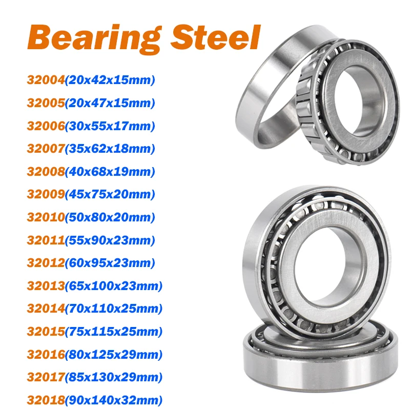 1pcs Tapered Bearing 32004 32005 32006 32007 32008 32009 32010 32011 32012 32013 32014 32015 32016-32018 Tapered Roller Bearings