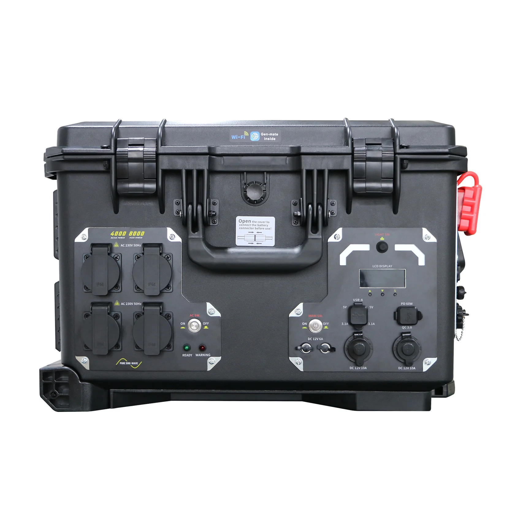 Versatile Charging RVs Camping Portable Solar Generator Power Portable Power Station 4000w With Folding Solar Panels