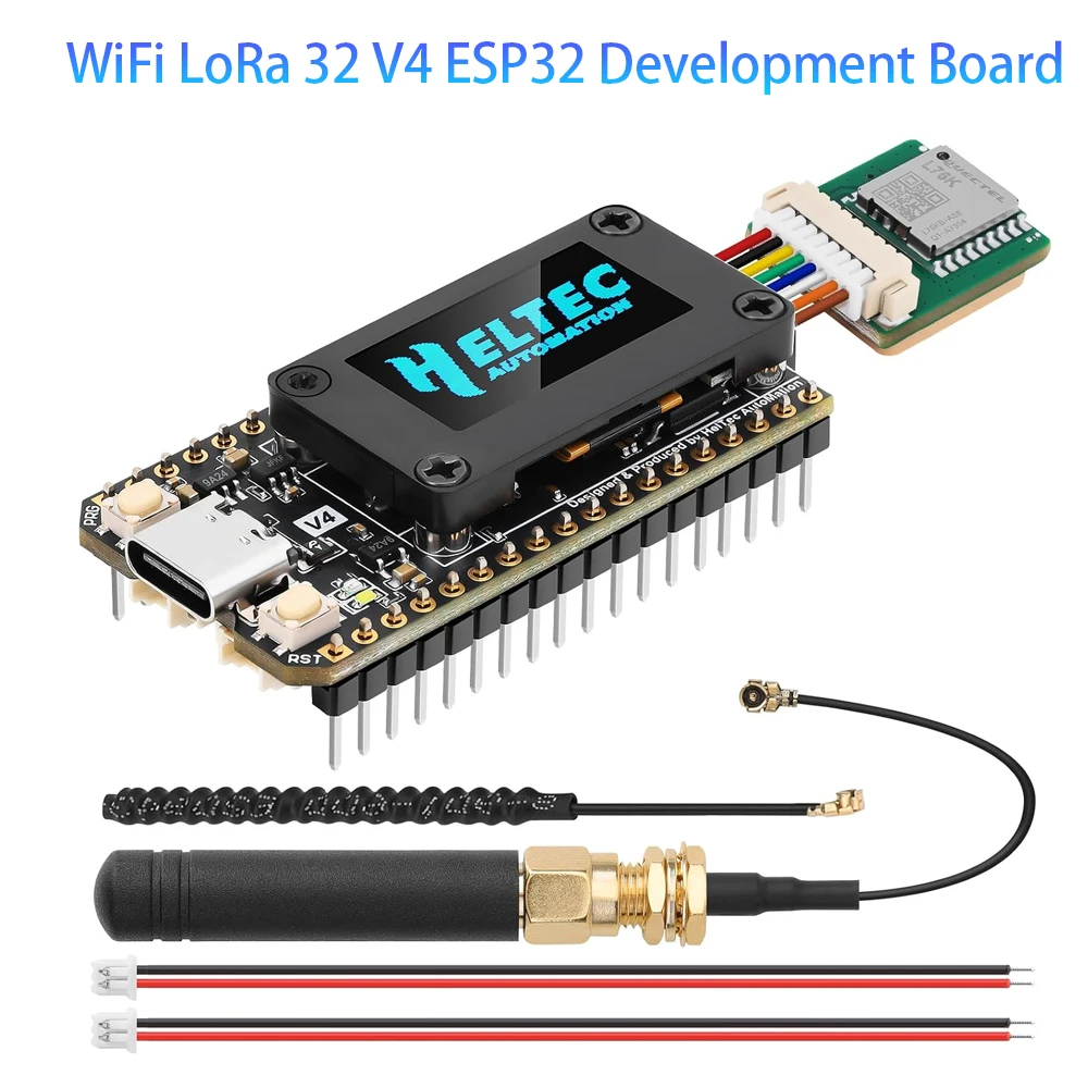 Heltec V4 ESP32 개발 보드 업그레이드된 ESP32-S3 SX1262 LoRa 모듈 WiFi 블루투스 2MB 메쉬태스틱용 915MHz 안테나 포함