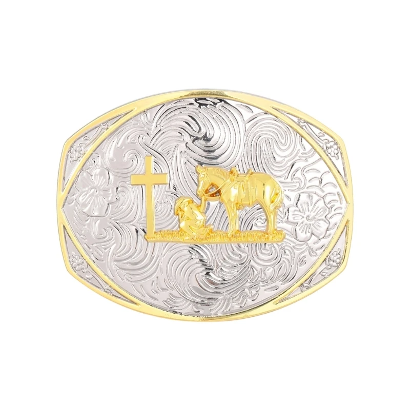 Easy Change Tool Belt Buckles Arabesque Engraving for Quick Updates Y166