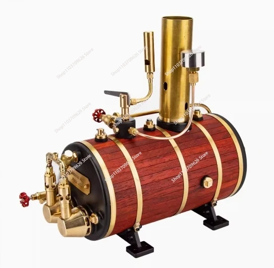 

High-efficiency steam engine boiler, retro model marine boiler model, diameter: 105mm, full water capacity: 850ml