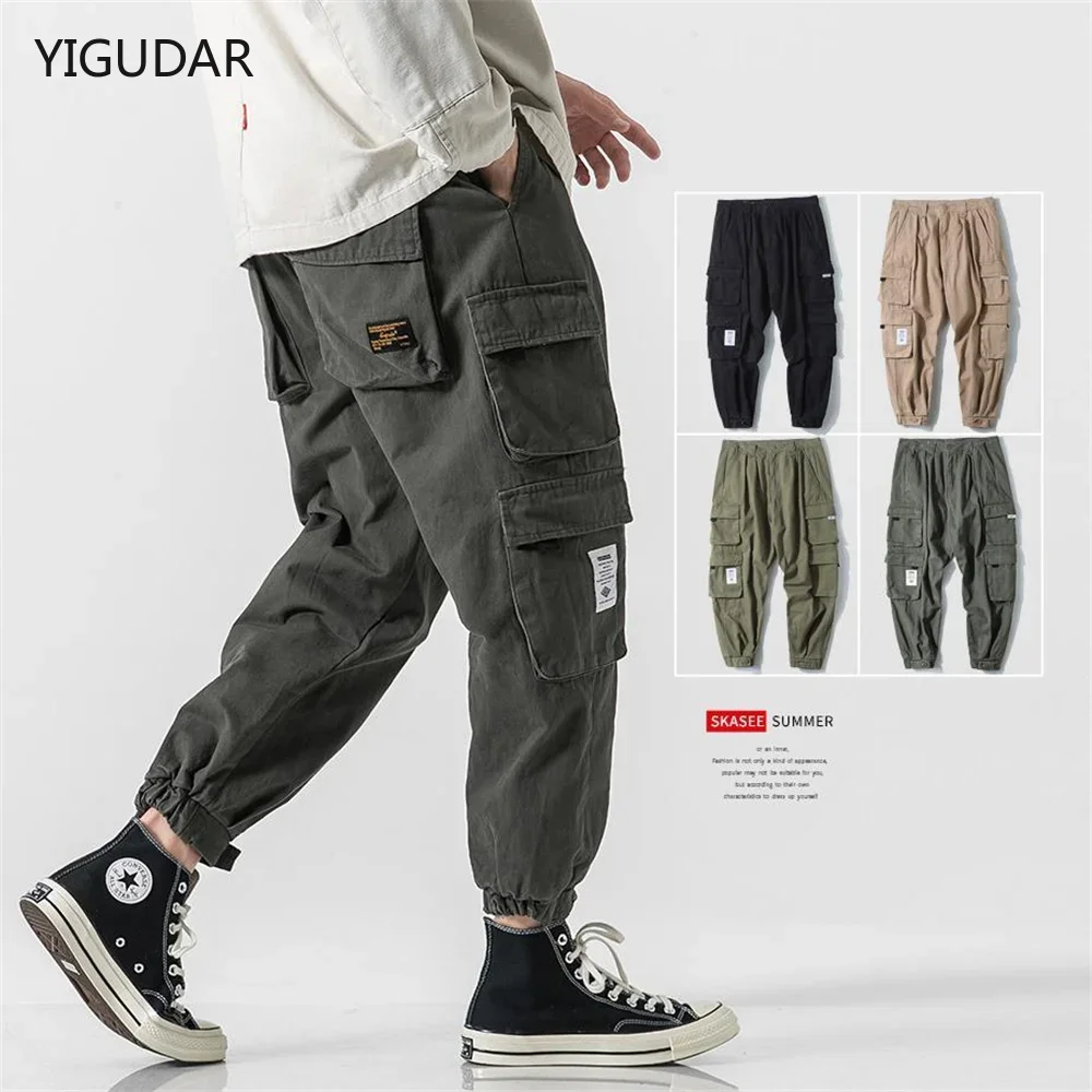 

Комбинезоны Брюки-карго Мужские весенне-осенние повседневные брюки с несколькими карманами Брюки для бега Уличная одежда Прямые брюки-карго мужские
