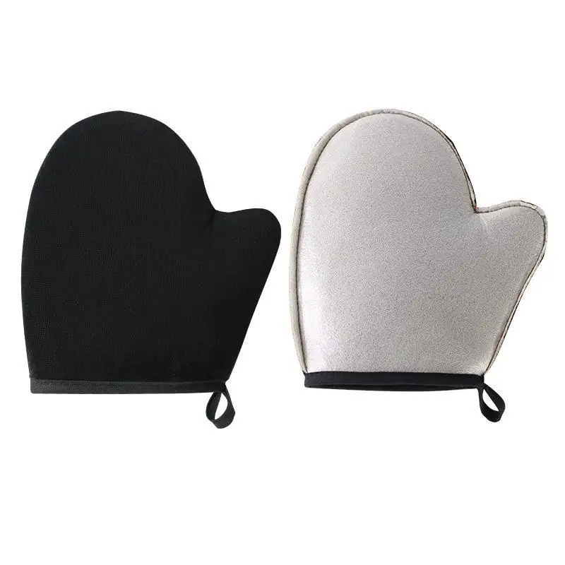 Körperlotion-Handschuh Selbstbräunungs-Handschuh Doppelseitig Verhindert Klebrige Hände Applikator Schnell Trocknender Beflockter Handschuh Make-up-Applikator – Detail 8
