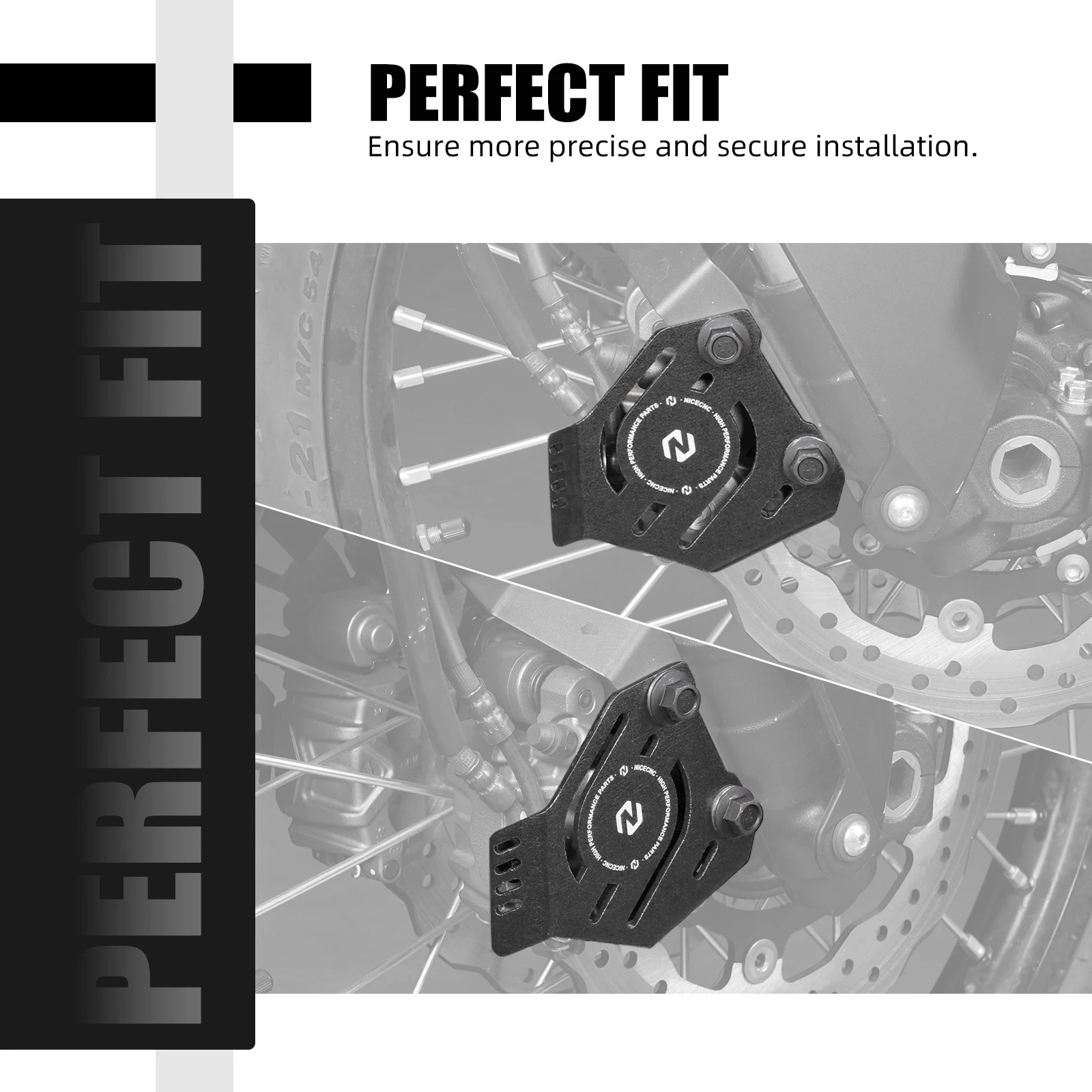 

NICECNC For Yamaha Tenere 700 /XTZ700 2019-2024 Front Brake Caliper Guard T700 Rally Edition /World Raid Tenere 700 Accessories