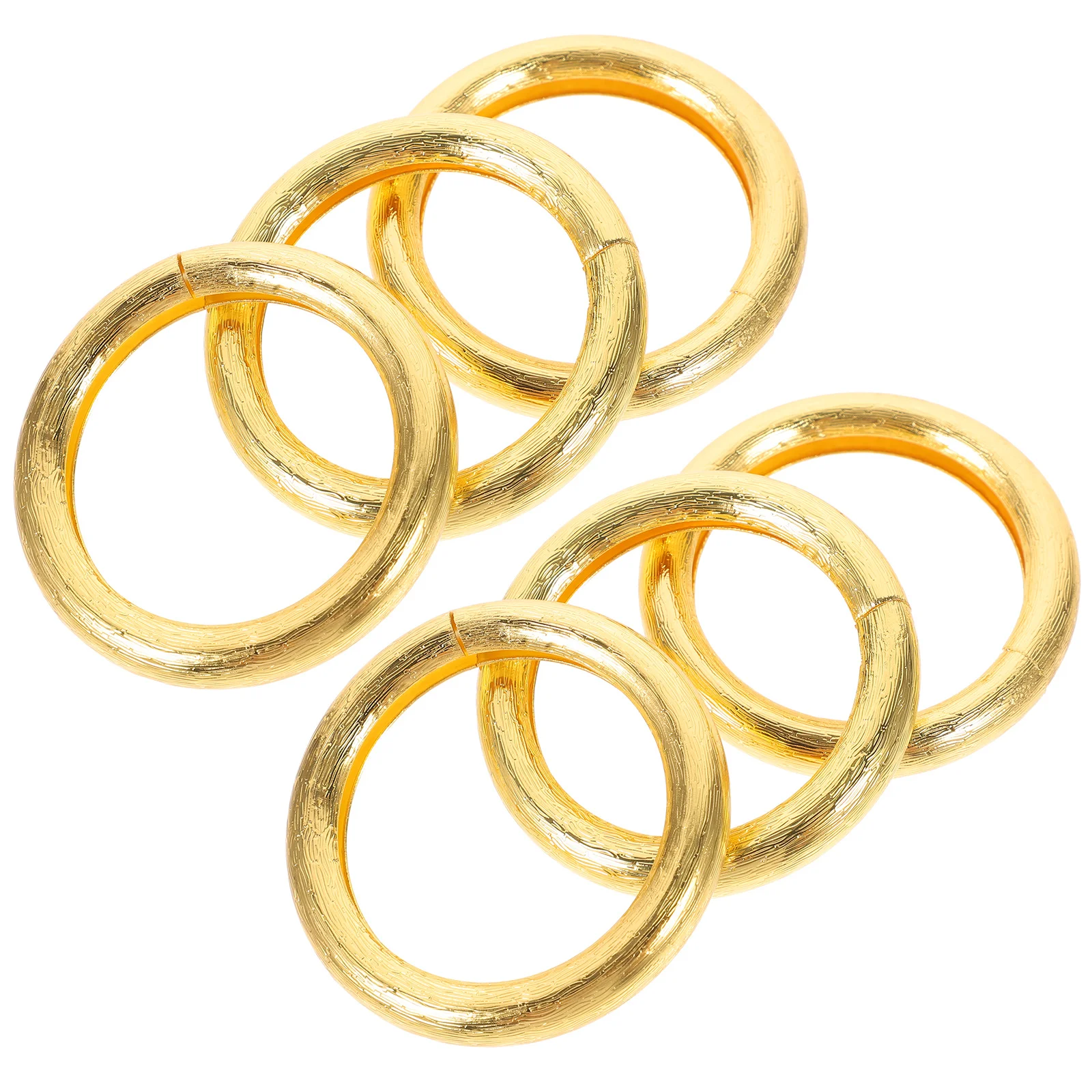 

6Pcs Napkin Rings Zinc Alloy Metal Napkin Holder Set for Wedding Dinner Party Decorative Table Accessory Bulk Serviette Buckle
