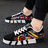 Nouvelles Chaussures de Skateboard Tendance pour Hommes – Baskets Décontractées Antidérapantes en Toile à Motifs pour la Marche en Extérieur – Zapatos Sportifs pour Homme 3