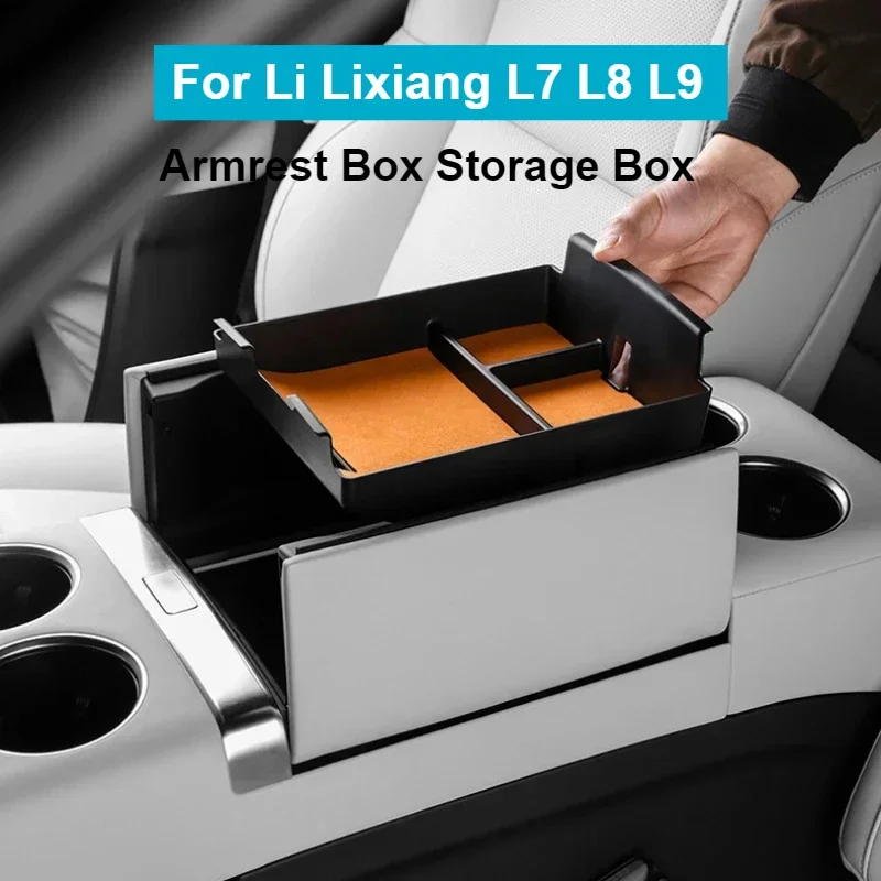 

For LI LiXiang L7 L8 L9 2022 2023 2024 Armrest Box Storage Box Central Control Lower Storage Accessories for Leading Lixiang