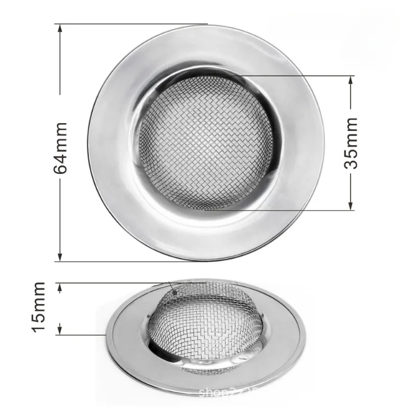 Sink Strainer Kitchen Sink Grid Filter Stainless Steel Drain Hole Filter Mesh Protection Against Clogging Kitchen Accessorie