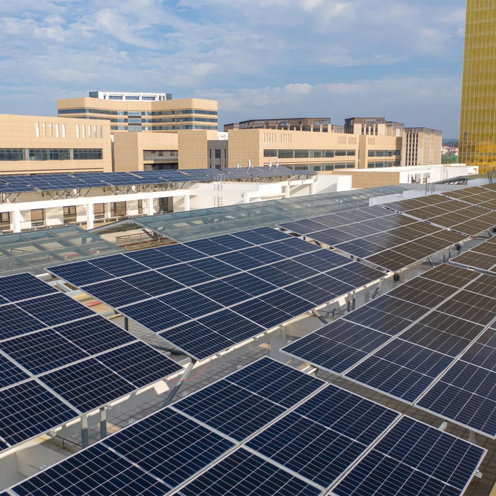 Grid Connected Solar Energy System Growatt Inverter Ground Frame Setup 100KW System