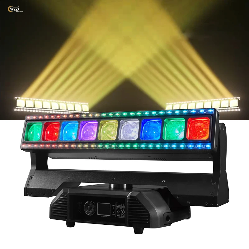 

AOPU RGBW 9x40W LED Wash Zoom Beam Moving Head Light LED Strobe Light Surface Light With an Infinite Color Mixing System