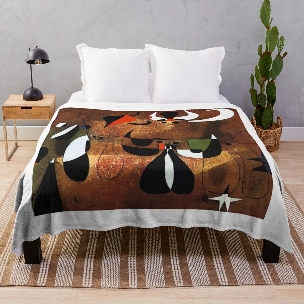 

Joan miro Cubism and Abstract Art Throw Blanket Weighted Plush Summer Blankets