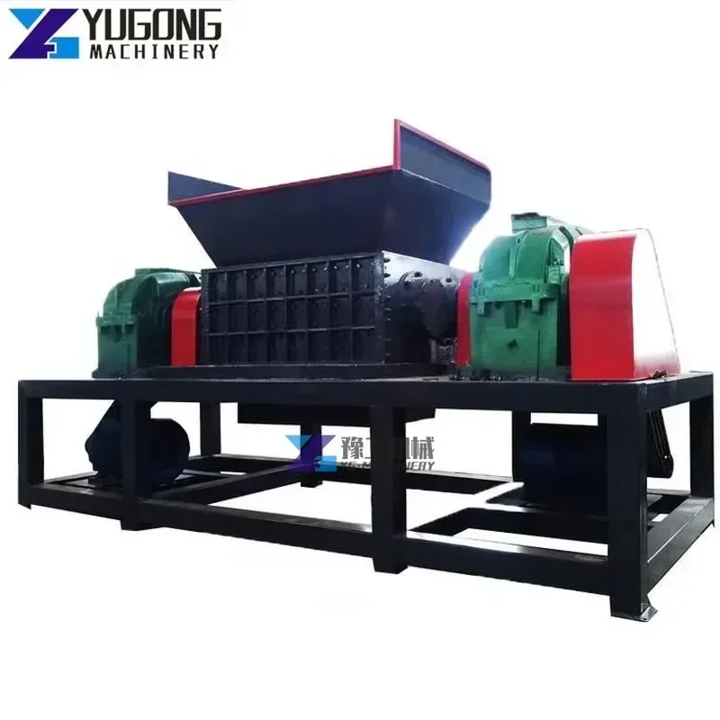 Waste Rubber Recycling Tire Recycle Plant Primary Shredder Tire Rubber Granulator Tire Shredding Machine