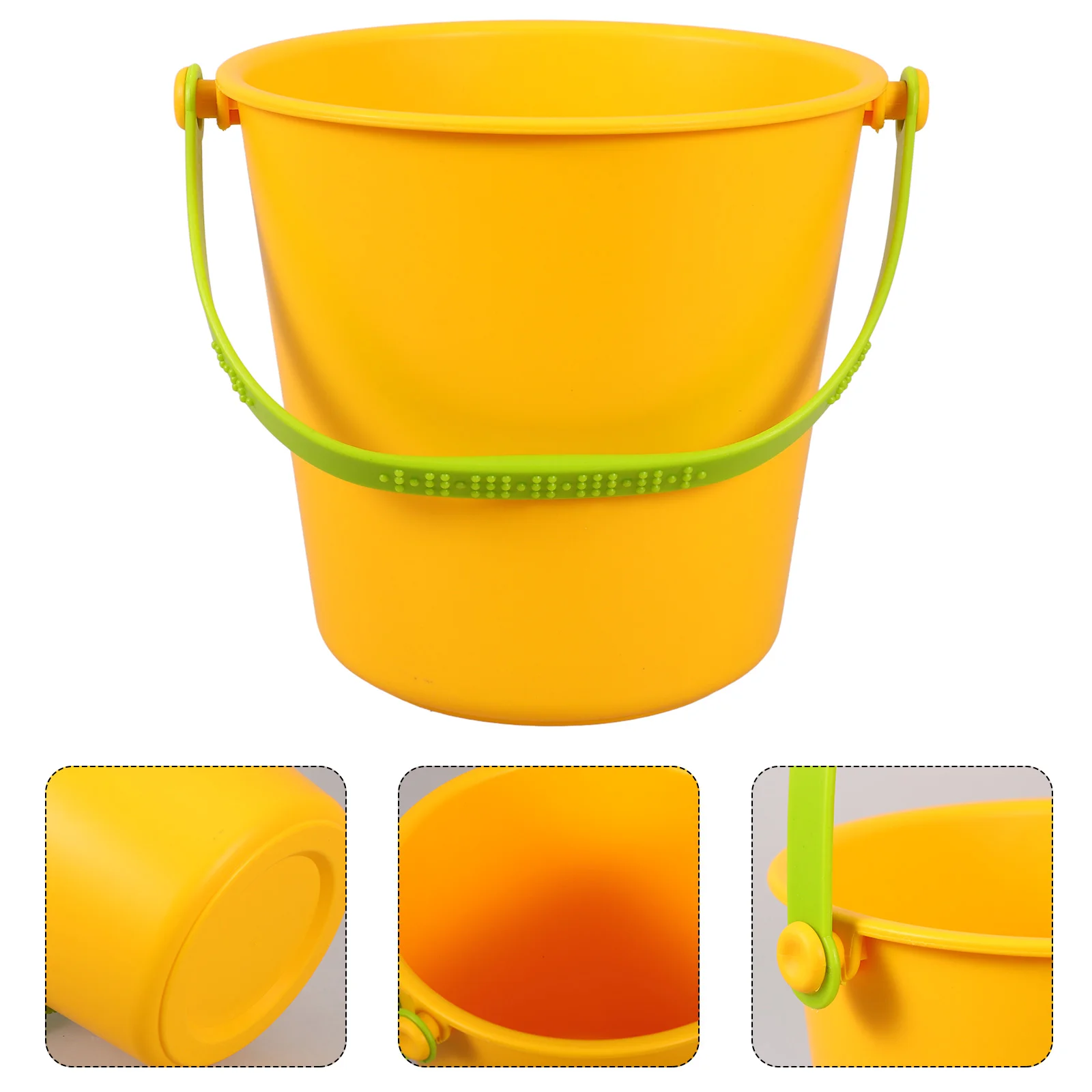 2 Pcs Beach Pails for Kids Play Sand Children's Toys Portable Bucket Dig Buckets