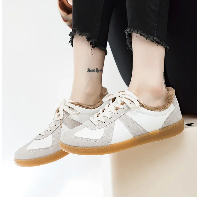 Maat 35-44 Unisex Sneakers Heren Zachte Leren Vrijetijdsschoenen Tennis Flats Antislip Skate Schoenen Duits Sneakers Wandelen Joggingschoenen