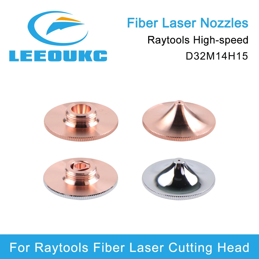 

LEEOUKC Raytools Laser Nozzles High Speed D32 M14 H15 Single/Double Layer For Raytools Fiber Laser Cutting Head