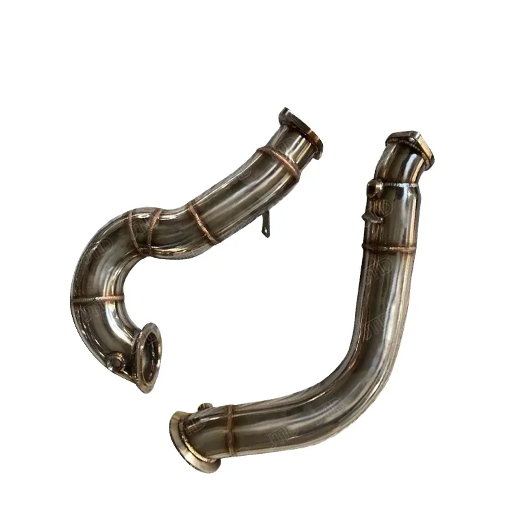 JTLD High Quality 304SS 1.5mm Thick Mirror Polished Exhaust Downpipe For BMW 335i E90-E93 N54 3.0T Engine Made In China