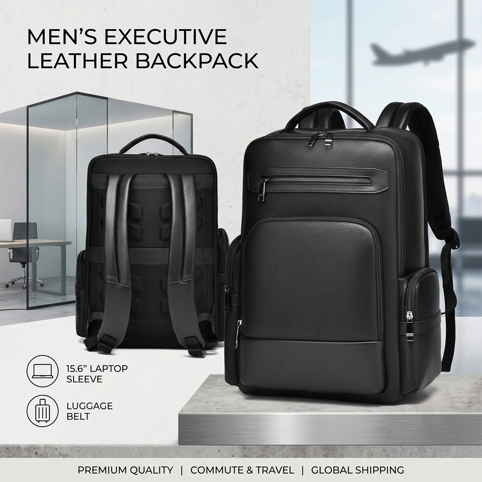 Men's Business Casual Backpack,Oxford Cloth Laptop Bag, College Student Schoolbag,Commuter Travel Daypack,Durable backpack