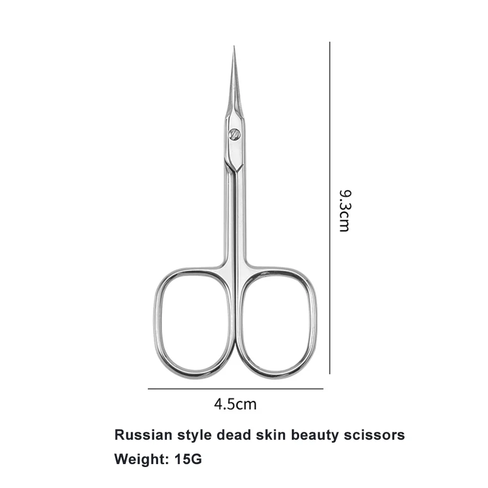 Rosyjskie nożyczki do martwa skóra ze stali nierdzewnej, aby poradzić sobie ze spiczastymi nożyczkami do paznokci nożyczki kosmetyczne z czterema