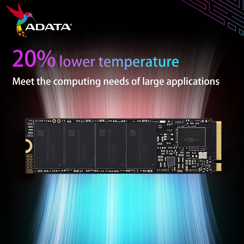 Imagem -06 - Adata-xpg Wing Dragon Internal Hard Drive S70se Edição Dissipador de Calor Pcie 4.0 Ssd Solid State Nvme m2 1tb 2tb